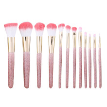 Soft Pink Bristles Eye Makeup Brushes, Even Powder Application Blending Tools Including Eyeshadow Concealer Foundation With Non-Slip Handle (Vegan &