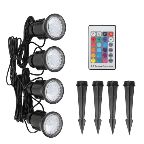 LED φώτα λίμνης υποβρύχια RGB με αλλαγή χρώματος προβολέα IP68 αδιάβροχα υποβρύχια 1