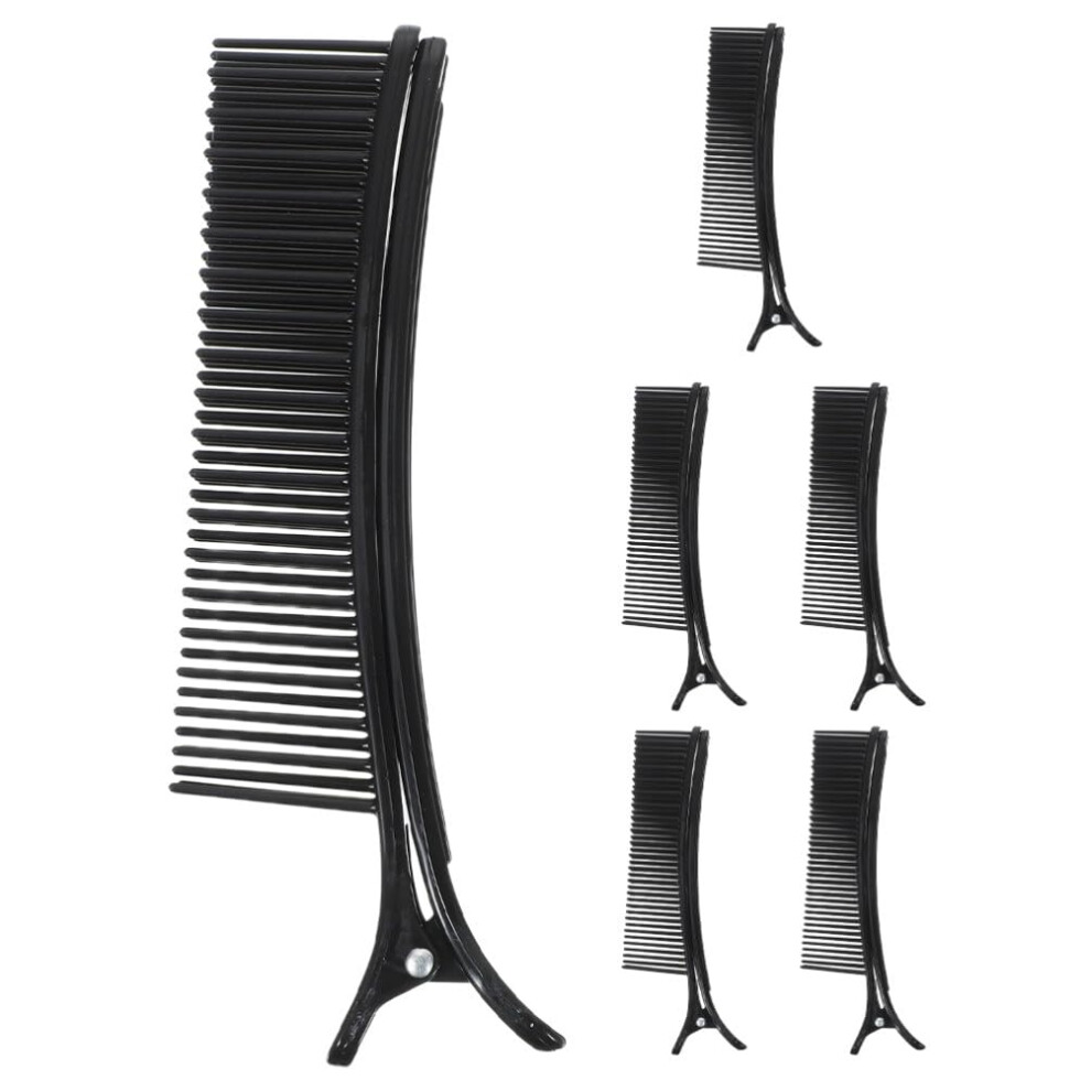 Unisex Hair Sectioning Clips 6Pcs Professional Nonslip Silicone Grip Salon Hair Clips For Stylists