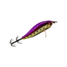 8cm Squid Cuttlefish Sleeve Hook Jigs Lures-5 yellow head pink