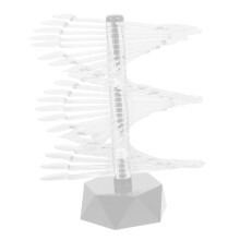 Spiral Acrylic Nail Art Display Stand with 60 Tips Durable Holder for Salon and Home Use