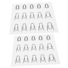 Nail Art Practice Mat Set, Reusable Washable Silicone Pad for Manicure Stamping and Design