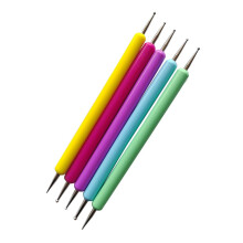 5pcs Nail Art Dotting Tools Set Durable Manicure Pens for Precise Salon and Home Design