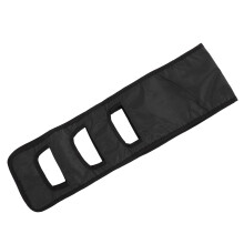Elderly Bed Transfer Sling Nylon Widened Breathable with Padded Handles Black