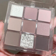 9 Color Glitter Eyeshadow Palette Matte Shimmer  Pigment Waterproof Long Lasting