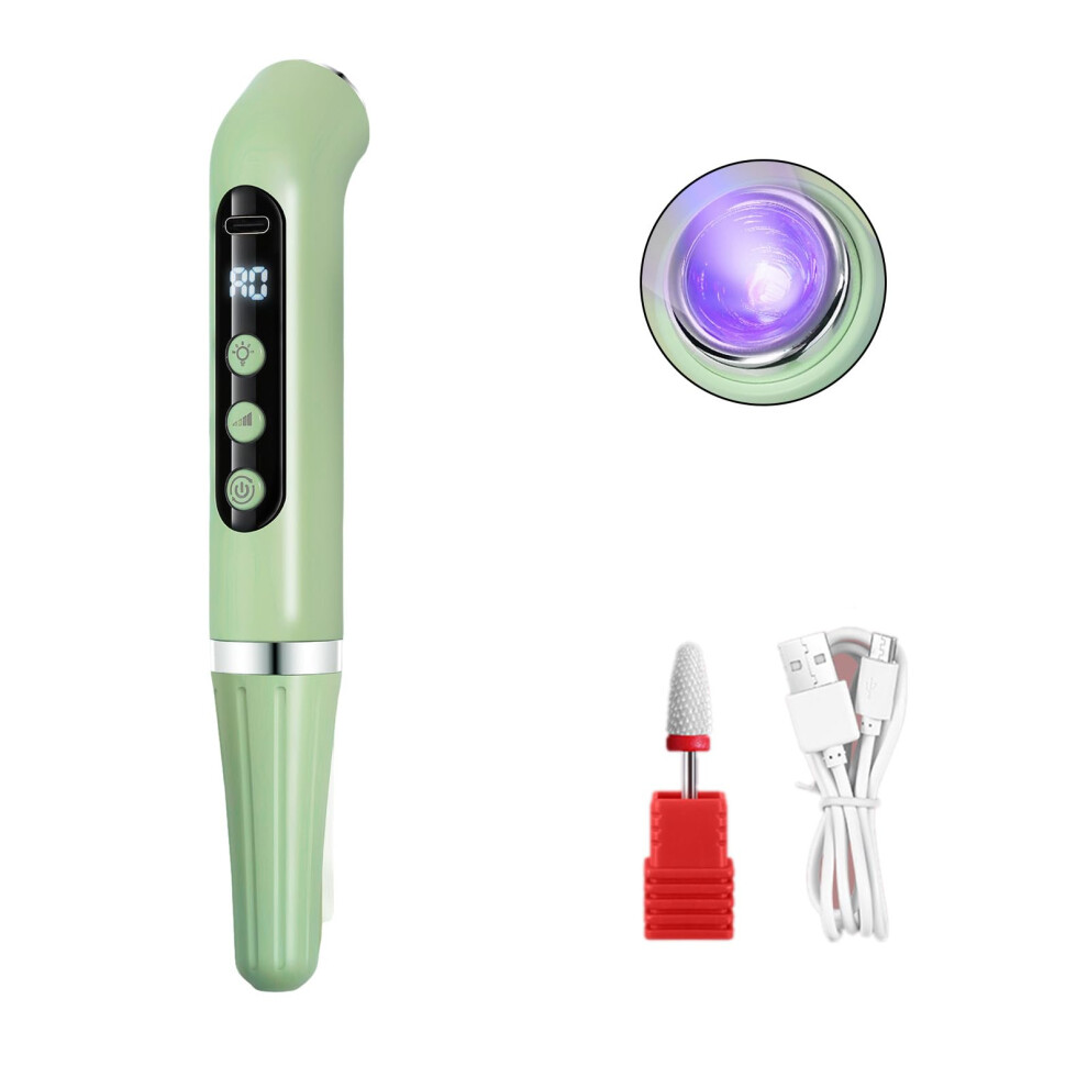 2 in 1 Electric Nail Drill and Lamp Dryer 15000 RPM 5Speed for Acrylic Nails Travel Friendly