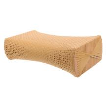 Sauna Pillow with Ergonomic Neck and Lumbar Support, Breathable Rattan Cushion for Spa and Gym