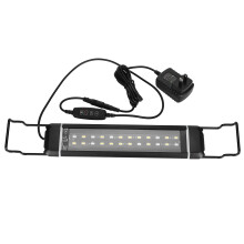Éclairage d'aquarium à spectre complet avec LED ultra-lumineuses, supports de fixation réglables, intensité variable, pour aquarium d'eau douce,