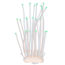 Ornament luminos de anemonă de mare, decor de acvariu cu efect strălucitor, coral artificial cu design de înaltă simulare cu fixare cu ventuză