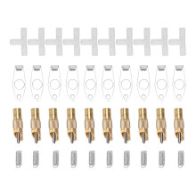 Conector de tubería de agua de cobre para sistema de bebederos inteligentes para animales de granja, resistente al óxido y la corrosión, fácil
