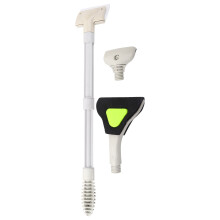 Curățător de acvariu cu apă sărată, perii de acvariu, burete pentru alge, scrubber, cu componente care nu ruginesc niciodată, mâner reglabil