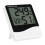 Multifunktionsmessgerät mit präziser Luftfeuchtigkeitsmessung, digitales Innenthermometer und Hygrometer mit Wecker, großem Display und 2