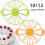 Cake Portion Divider Cutter 27cm Round Slice Bakeware for Equal Pieces Bread and Pastry 10/12 Set 5