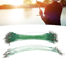 100 pezzi di anelli di aggancio in acciaio per pesca, snaps da 20 cm per acqua salata, anti-corrosione