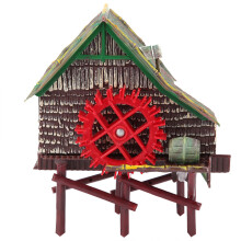 Luftbetriebenes Zier-Wasserrad, Feng-Shui-Radskulptur, drehbares Rad mit echter Bewegung, Aquariumdekoration mit Belüftungsfunktion