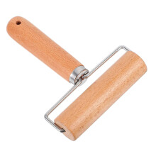 Wooden Rolling Pin Dough Roller with Ergonomic Wooden Handle for Bread Pizza Pastry Baking