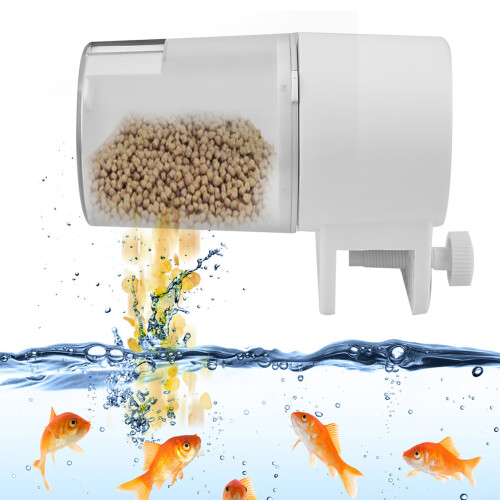 Moisture Proof Fish Feeder Auto Food Dispenser Automatic Fish Feeder with Programmable Feedings Adjustable Timer Easy Operation Suitable for Big and S 1