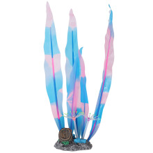 Easy Clean Aquarium Decorations Featuring Soft Silicone Glowing Kelp Plant with Fluorescent Coral Glow, Realistic Movement and Shelter for Fish Tank E