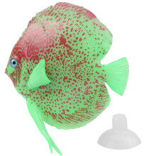 Décoration d'aquarium : Ornement flottant en silicone de haute qualité, poisson artificiel lumineux, sans danger pour les poissons, hauteur
