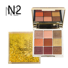 Shimmer Eye Makeup Matte Finish Palette, Highly Pigmented Long Lasting Eyeshadow Set, Waterproof Smooth Application Glitter Effect Eye Shadow For