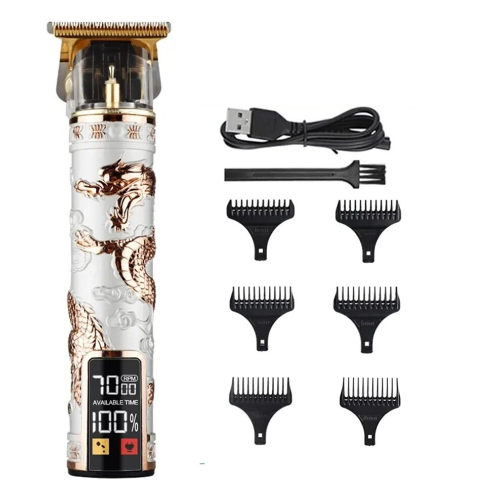 Hair Clippers and Beard Trimmer Cordless USB Rechargeable with Stainless Steel Blades for Men