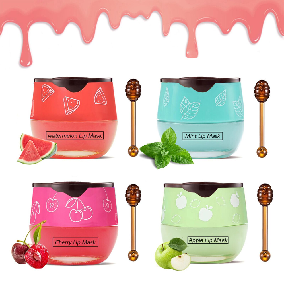 Lip Sleeping Mask with Honey Balm and Propolis for Deep Overnight Hydration and Lip