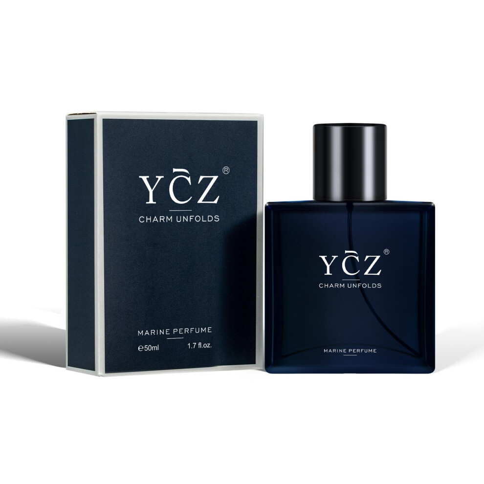 Men's Eau de Parfum LongLasting Marine Scent 1.7 oz Luxury Fragrance for Daily Use