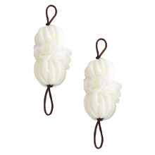 2pcs Large Exfoliating Shower Loofah Soft Mesh Bath Sponge for Deep Cleansing and Smooth Skin