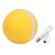 USB nabíjateľná loptička pre psov, LED svietiaca hračka, aktivovaná pohybom, automatická, valcovaná, interaktívna, vodeodolná, odolná,