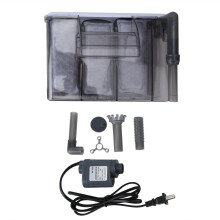 Aquariumfilter met ophangbevestiging, laag geluidsniveau, hoog rendement, slanke behuizing, verwijdert oliefilm en zorgt voor zuurstofbeluchting.
