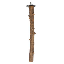 Naturmateriale fuglestativ i tre, nebbslipepinne, fugleabbor, pote, fuglenebbtrimmet, naturlig fuglestativ, robust, luktfri, enkel å installere for