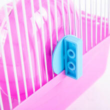 Pet Hamster Cage With Castle House And Running Wheel, Modern Aesthetics Blend With Home Decor For Your Furry Friend
