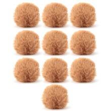 Fluffy pompongballer til kostymetilbehør, håndlagde hobbymaterialer med strikk inkludert, myke pomponger til DIY-dekorasjoner, lette og lette