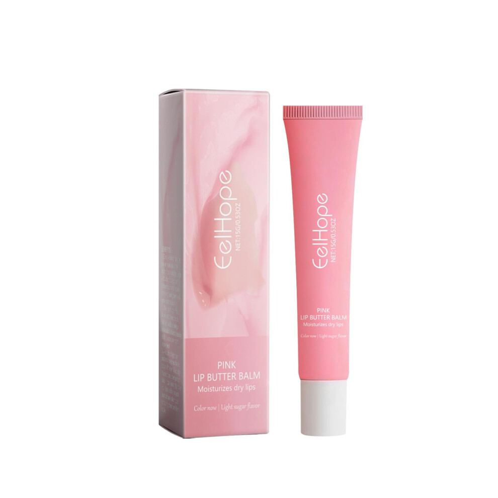 Pink Hydrating Lip Balm And Lip Gloss With Shea Butter And Honey For Women And Teens