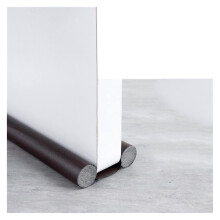 Door Draft Stopper 94cm PU Brown Under Door Seal Energy Saving Noise Reduction Easy Clean