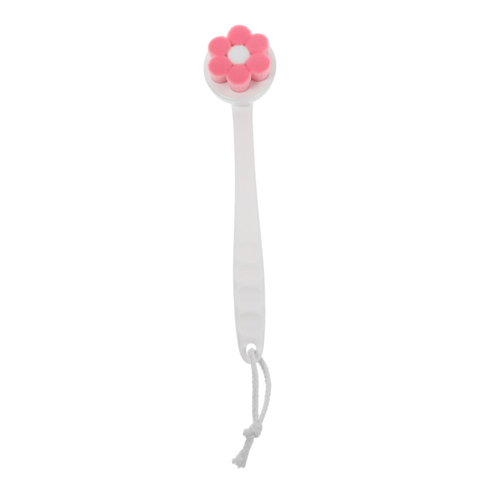 Back Scrubber with Long Handle Soft Bristles for Shower and Bath, Removable for Elderly