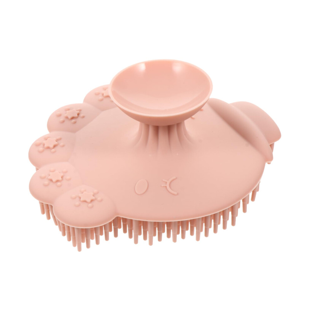 Silicone Bath Brush Soft Scalp Massager for Newborn Gentle Exfoliating Body and Hair Cleaning