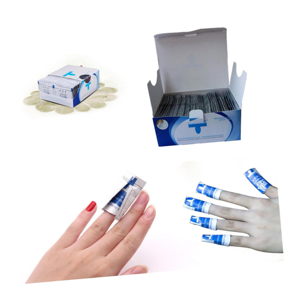 200pcs Nail Polish Remover Pads Disposable Gel Remover Wipes with OdorSealed Cotton for Home and Salon Use