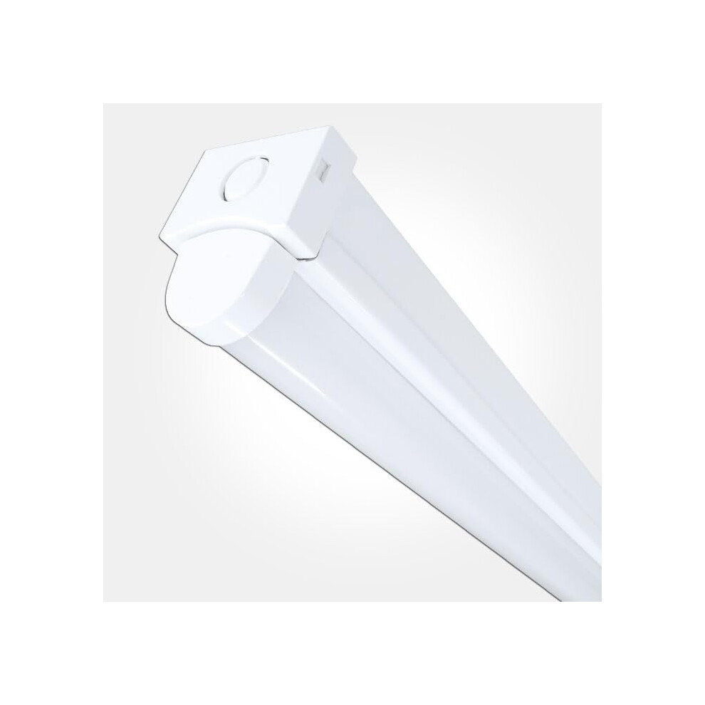 Ledbrite Light Led 6Ft Batten Ceiling Fitting 150Lm/W Tri Colour & Wattage Selectable 33W, 42W, 51W, 60W Durable Energy Efficient For Office, B