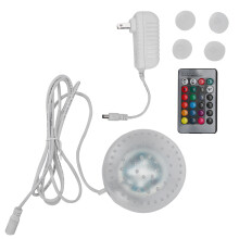 Pompe électrique submersible pour aquariums et fontaines, anneau lumineux LED à effet bulles dégradées de couleurs, conception entièrement