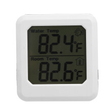 Termometro digitale per interni ed esterni con registrazione di valori minimi e massimi, ampio display LCD, sonda impermeabile, monitor di