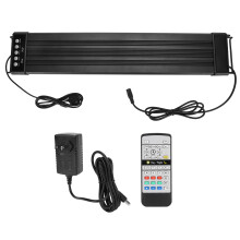 Full Spectrum LED Aquarium Light with LCD Setting Display Gradient Mode, Waterproof Lamp Beads 24 7 Scheduling for Planted Tanks, Remote Control Ultra