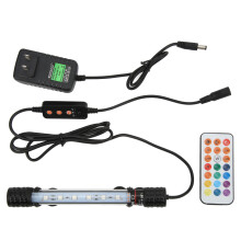 Luminária subaquática para aquário com controle remoto, LED, à prova d'água IP68, submersível, com brilho ajustável, mudança de cor e