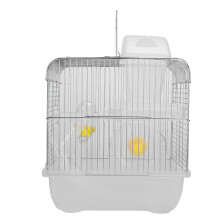 Grande cage château pour hamsters et autres animaux, double compartiment avec plateau amovible, idéale pour hamsters nains, cochons d'Inde et