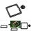 Ασφαλής για ψάρια επιπλέουσα ταΐστρα ενυδρείου με τετράγωνο σχήμα, μη τοξικά 7
