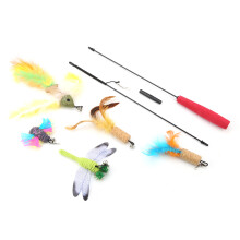 Interactive Cat Toy Featuring Electronic Motion And Erratic Movement, Teaser Fishing Pole That Mimics Prey Behavior, Feather Wand For Stimulating
