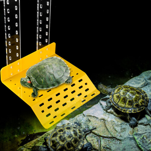 Solplatform til skildpaddeakvarium, flydende platform til krybdyrskildpadder i akrylmateriale. Giftfrit og harmløst design. Forbedrer 1
