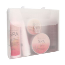 Fragrance Bath Gift Set Volcano Spa Romance Includes Body Lotion Shower Gel Scrub Bath Bomb & Sponge With Captivating Scents And High Quality