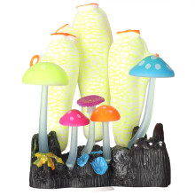 Decorazione per acquario con corallo colorato e luminoso, gel di silice morbido con effetto luminoso e movimento realistico, silicone atossico per