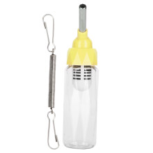 Bouteille d'eau anti-goutte pour petits animaux, sans BPA, avec bouchon à clapet anti-fuite et embout en acier inoxydable. Facile à utiliser,